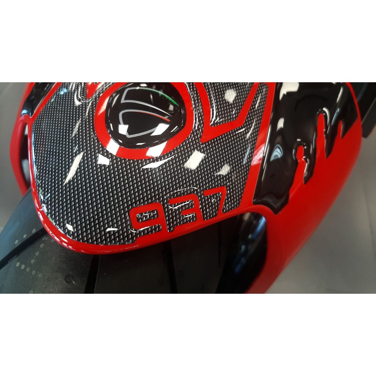 Adesivi 3D compatibili con Ducati Monster 937 2021-2023 Protezione Parafango - immagine 4