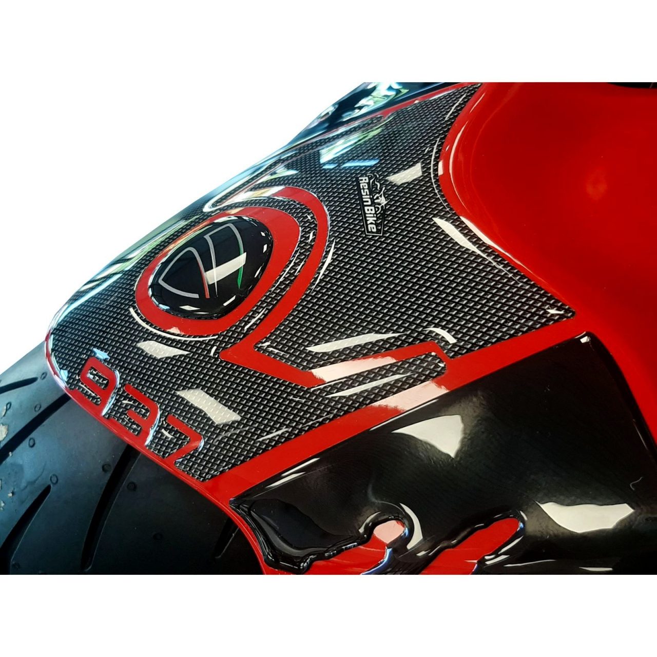 Adesivi 3D compatibili con Ducati Monster 937 2021-2023 Protezione Parafango - immagine 5