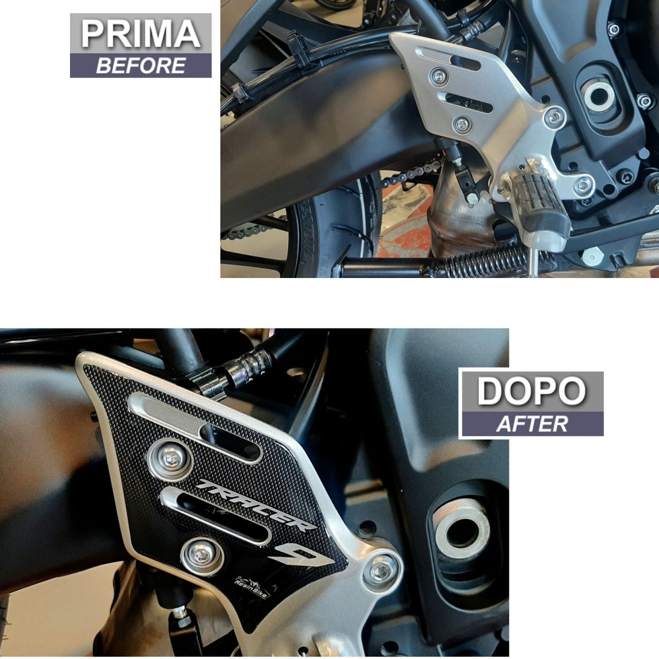 Autocollant Moto 3D compatibles avec Yamaha Tracer 9 2021-2024 Seuils de Porte – Image 3