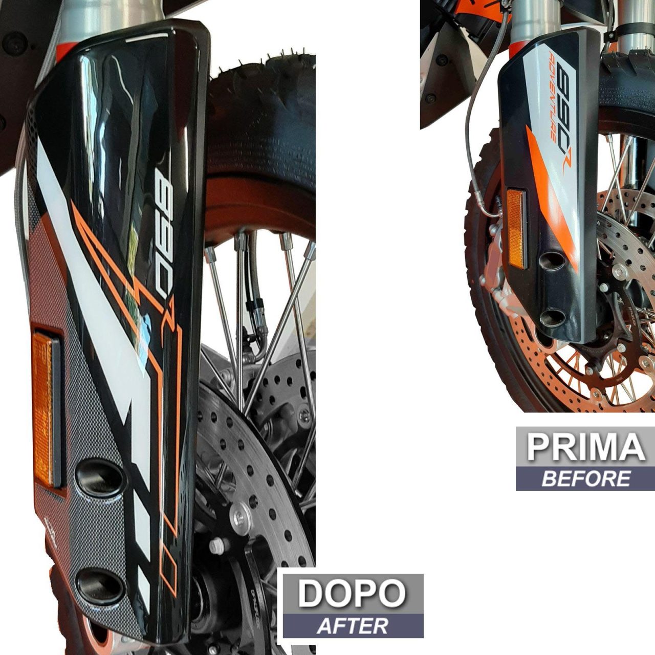 Motorcycle Stickers 3D compatible with KTM 890 Adventure R 2021-2022 Side Plates - Image 3