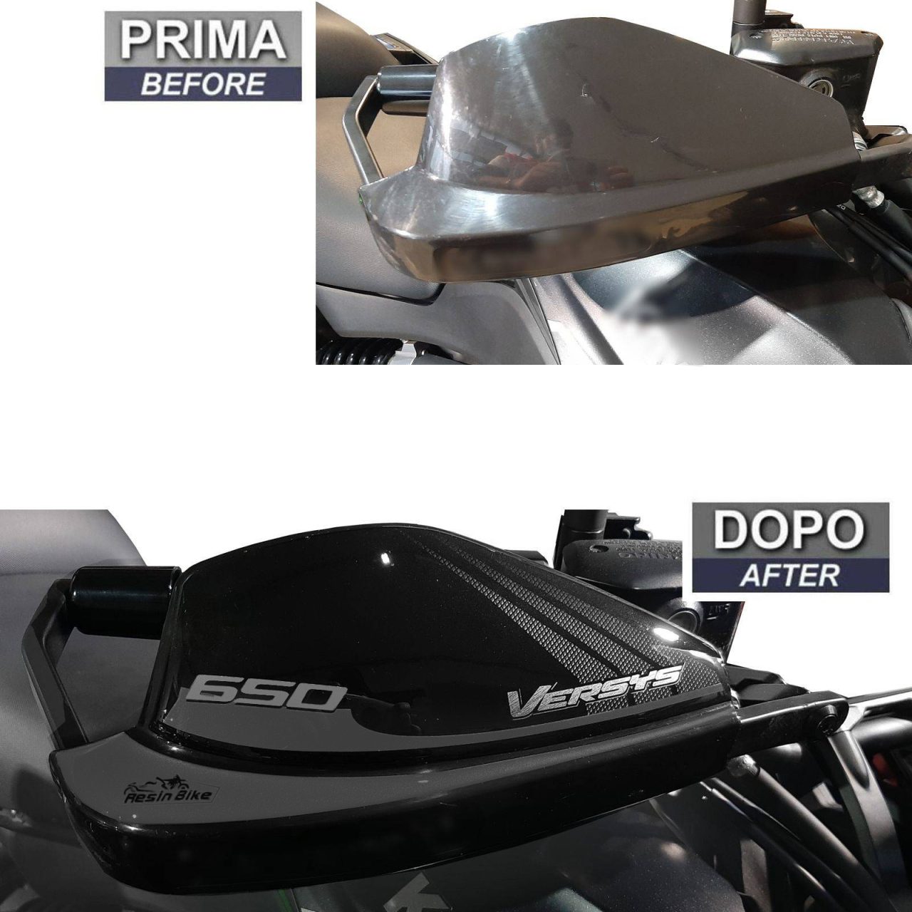 Autocollant 3D compatibles avec Kawasaki Versys 650 2017-2021 Protège-Mains – Image 3