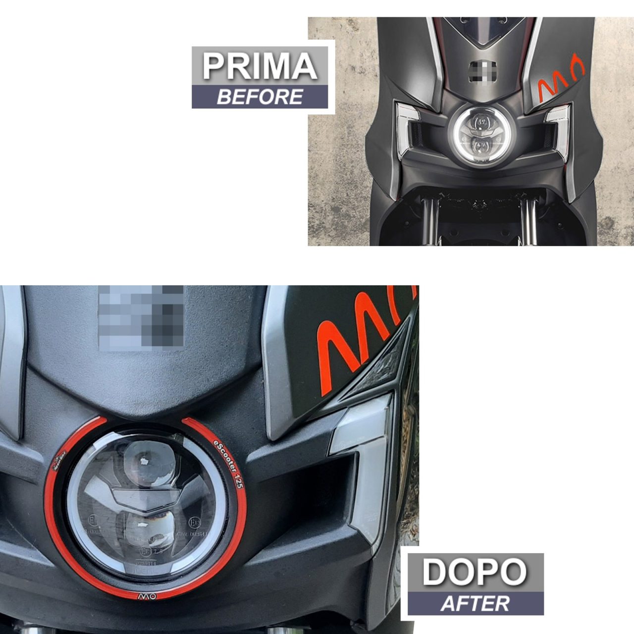 Motorcycle Stickers 3D compatible with SEAT MO 125 2021 Headlamp - Image 3