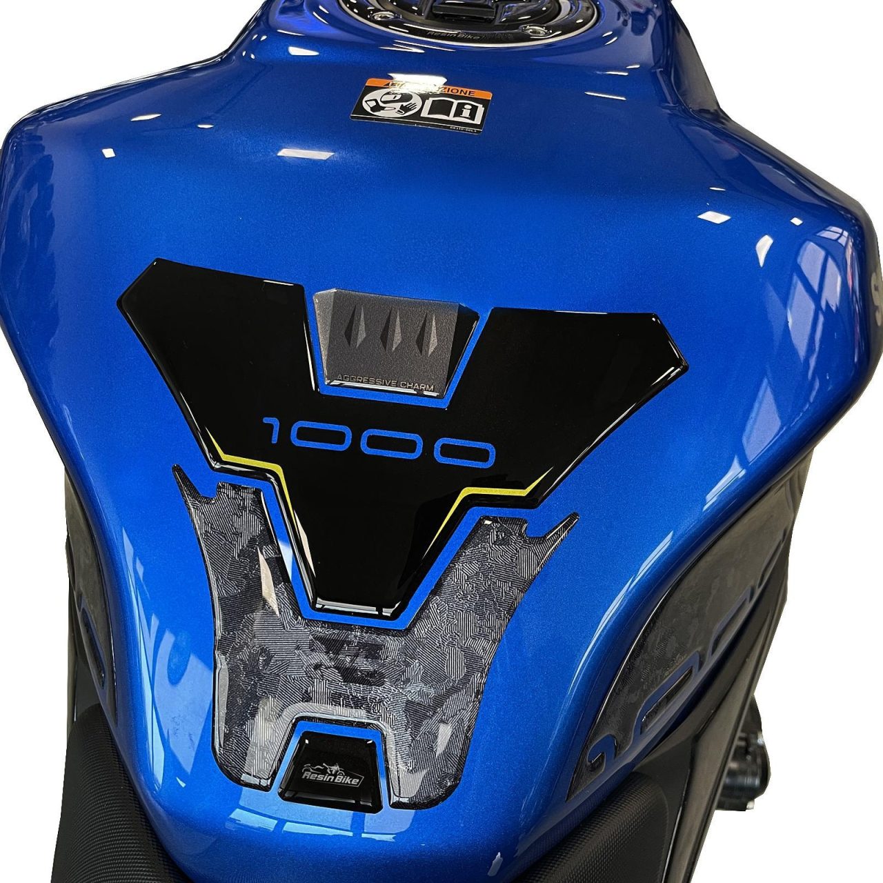 Paraserbatoio Adesivi 3D compatibili con Suzuki Gsx-s 1000 2021-2024 Protezione