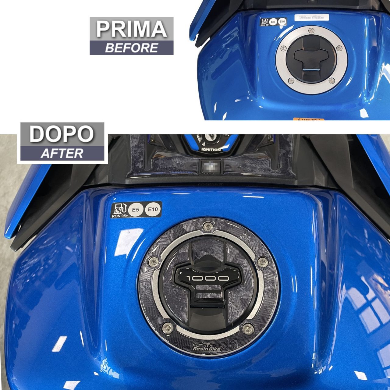 Adesivi 3D compatibili con Suzuki Gsx-s 1000 2021-2024 Tappo Serbatoio - immagine 3