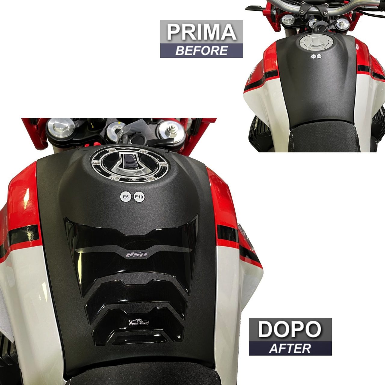 Paraserbatoio Adesivi 3D compatibili con Moto Guzzi V85 TT 2021-2022 Protezione - immagine 3