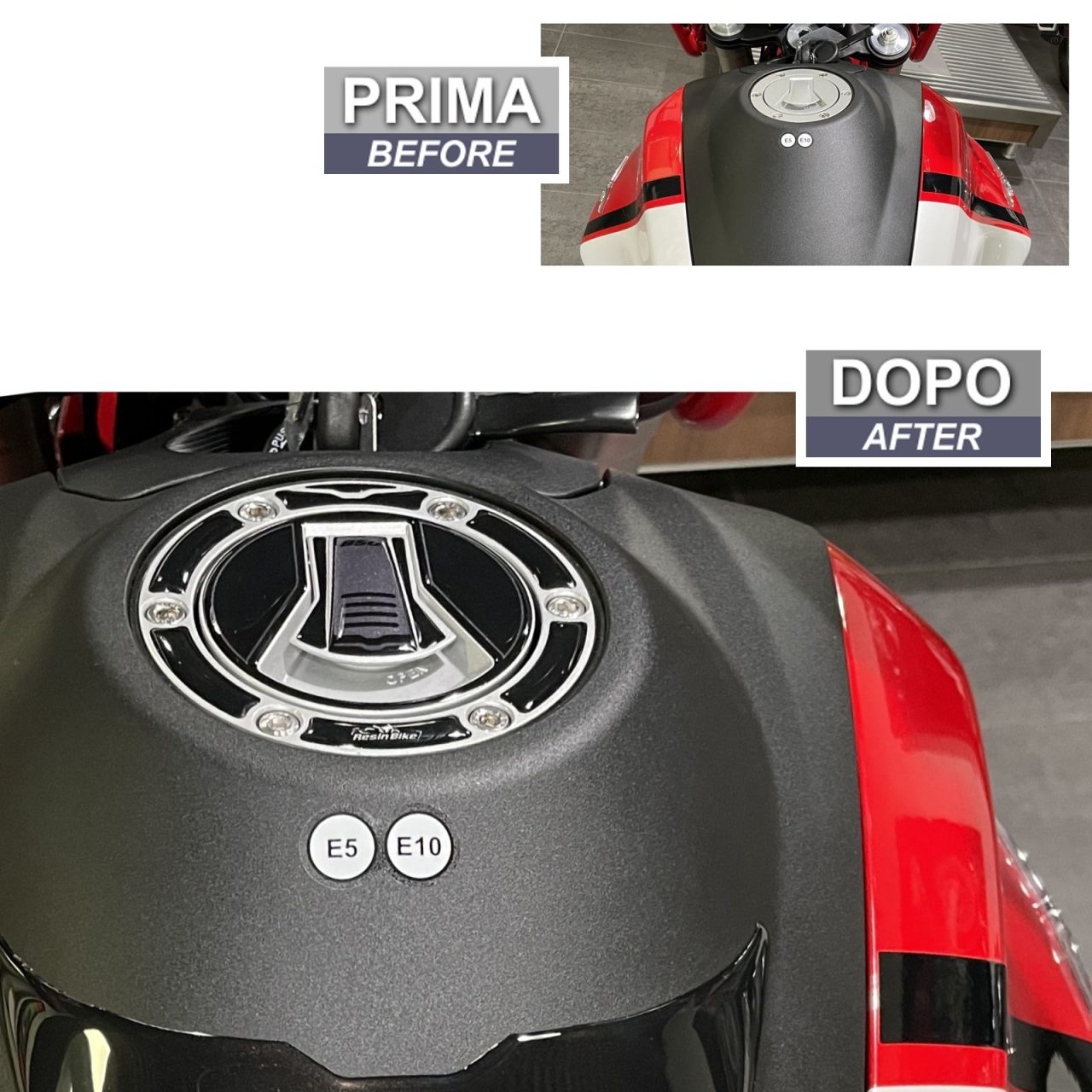 Pegatinas 3D Moto compatibles con Moto Guzzi V7 850 2021  Tapon Deposito - Imagen 3