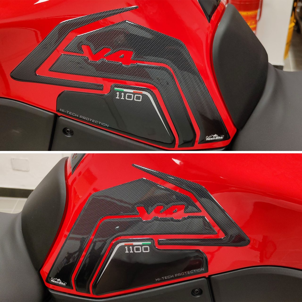 Stickers 3D compatible with Ducati Multistrada V4 2021-2023 Tank Side