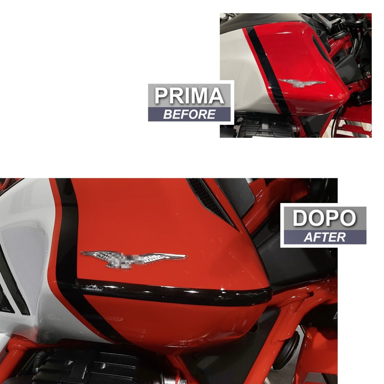 Motorcycle Stickers 3D compatible with Moto Guzzi V7 850 2021 Corner Guards - Image 3