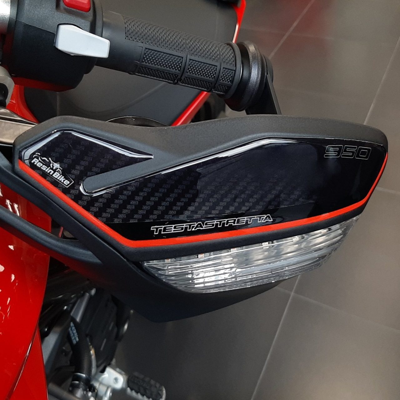 Aufkleber 3D Kompatibel mit Ducati Multistrada 950 V2-V2s 2022-2024 Handschützer