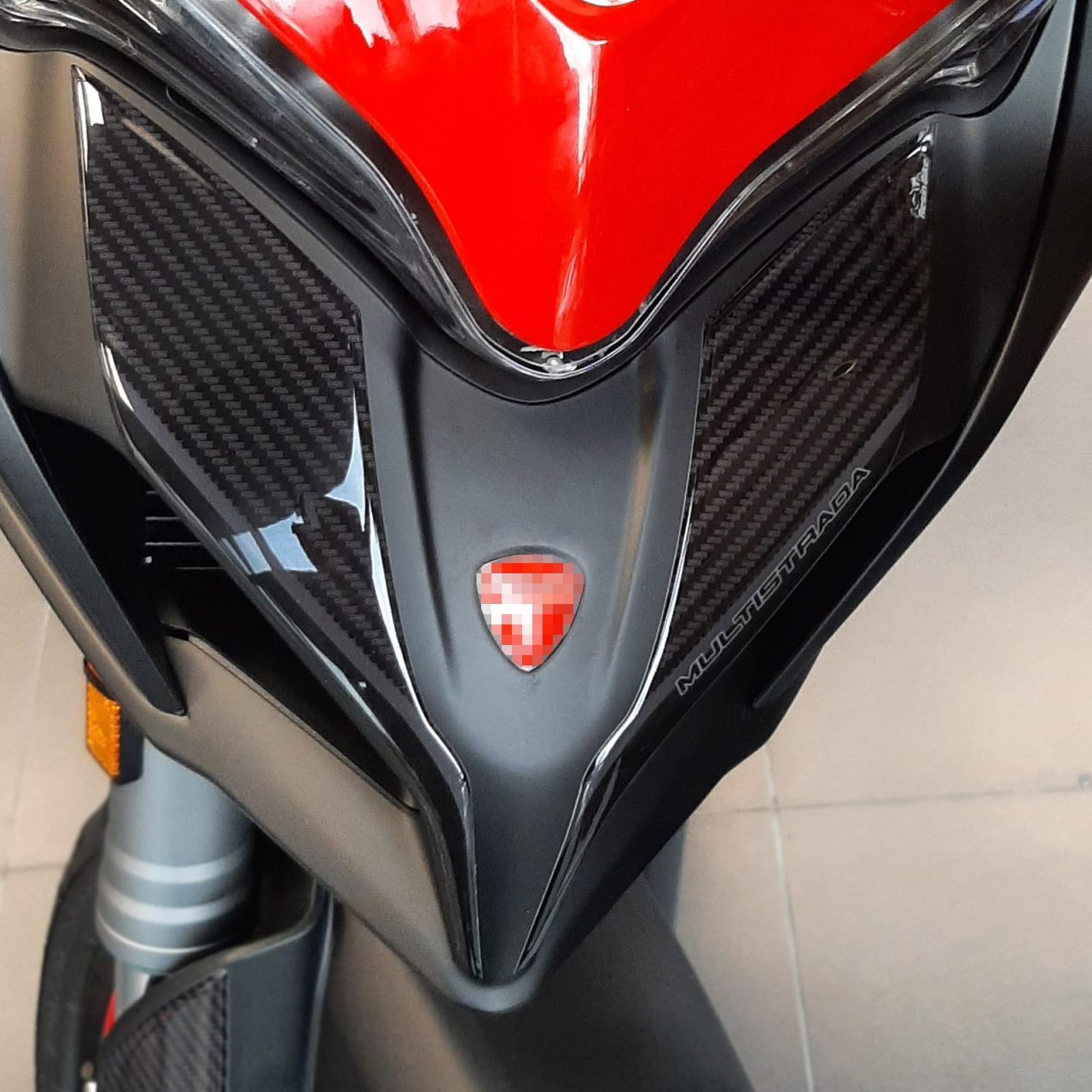 Aufkleber 3D Kompatibel mit Ducati Multistrada 950 V2-V2s 2022-2024 Frontstachel