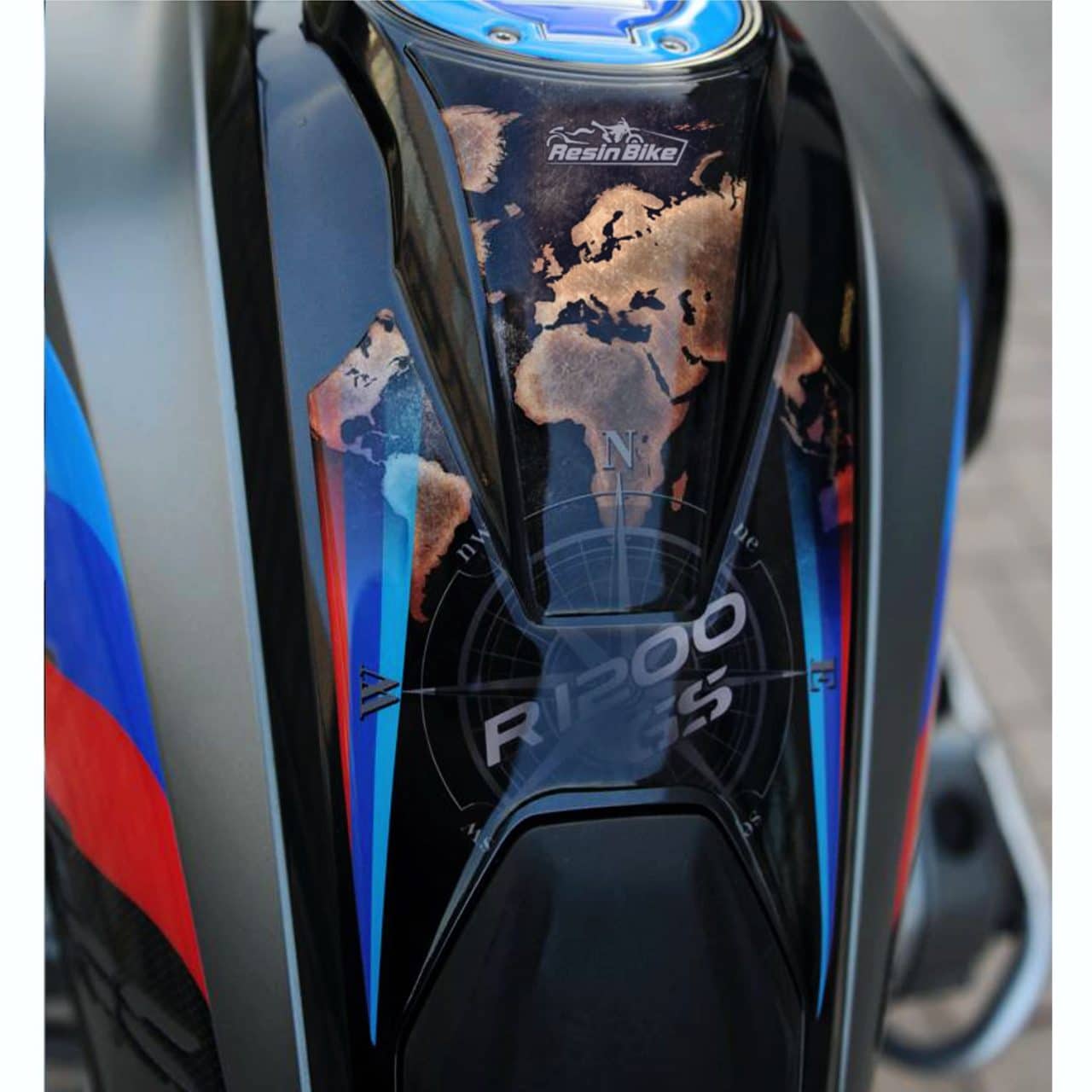 Stickers 3D compatible with Bmw R 1200 GS 2013-2018 Wild World Tank Pad