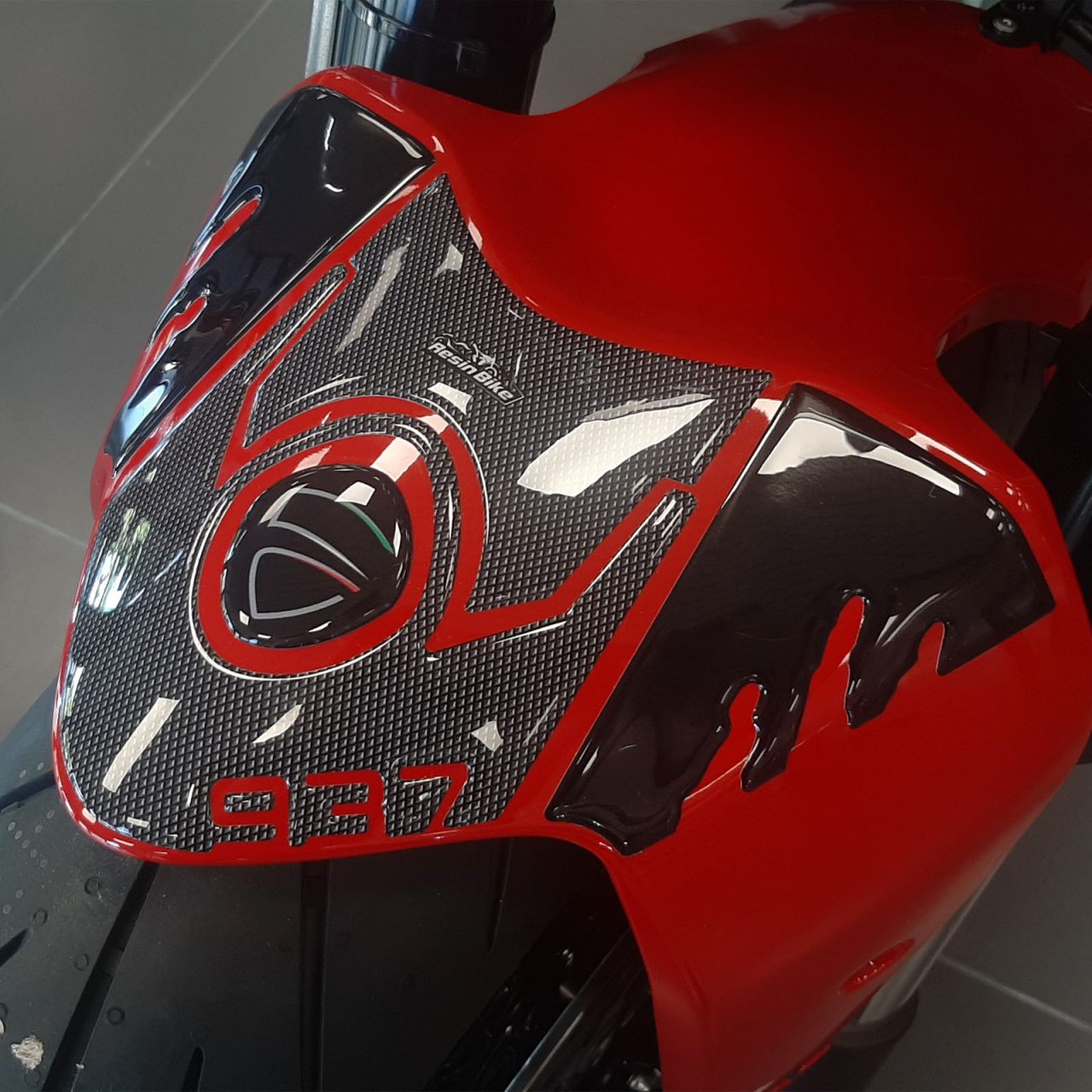 Adesivi 3D compatibili con Ducati Monster 937 2021-2023 Protezione Parafango