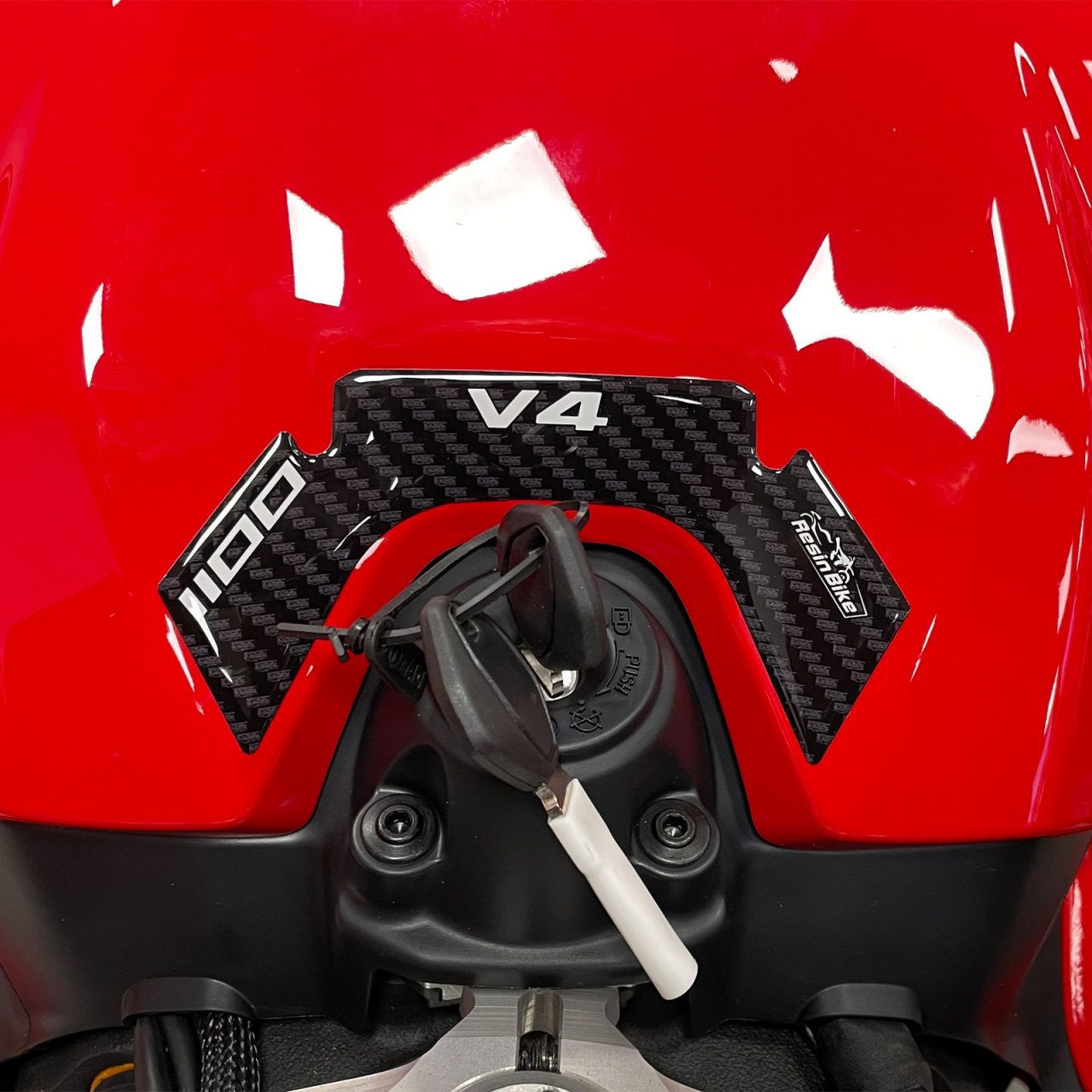 Motorcycle Stickers 3D compatible with Ducati Panigale V4-V4s 2018-2023 Key Area - Image 4