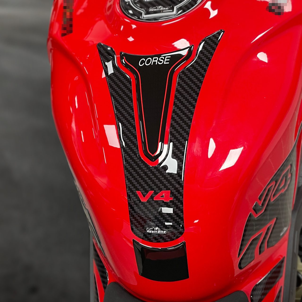 Paraserbatoio Adesivi 3D compatibili con Ducati Panigale V4-V4s 2018-2023