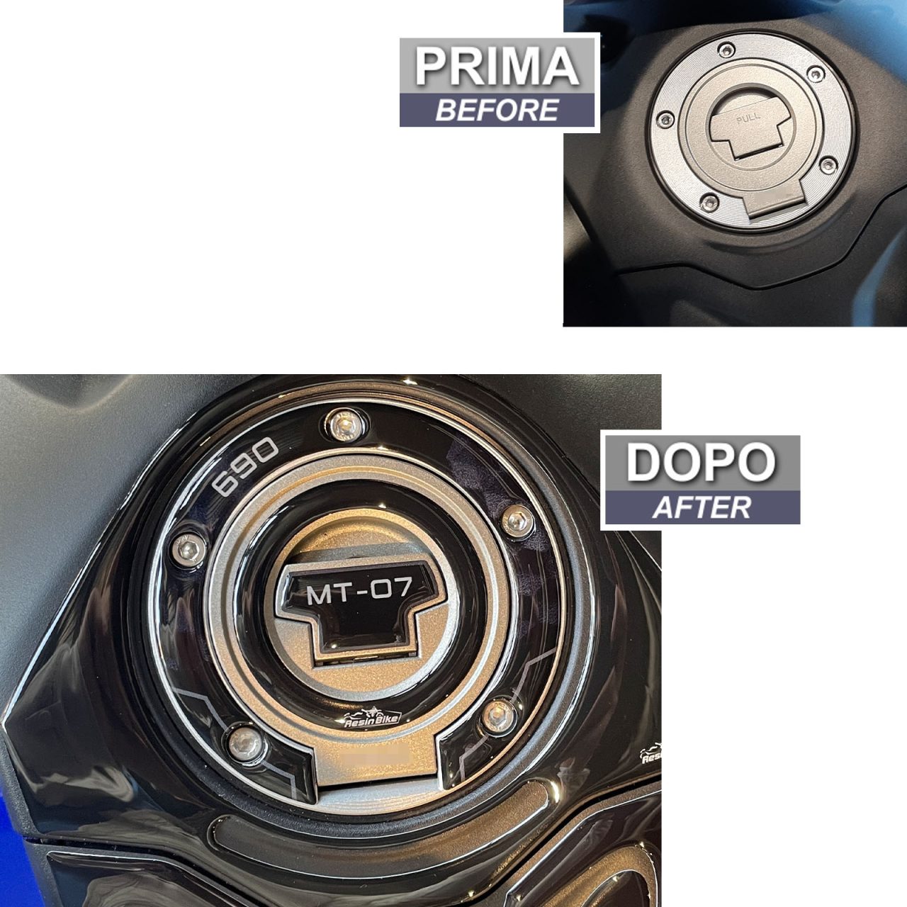 Pegatinas 3D Moto compatibles con Yamaha Mt-07 2021-2024  Tapon Deposito - Imagen 3