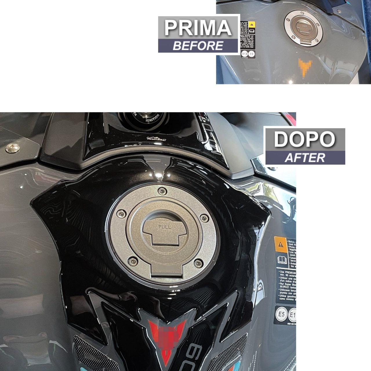 Adhesivos 3D de Moto compatibles con Yamaha Mt-09 2021-2023 Corona del Depósito - Imagen 3