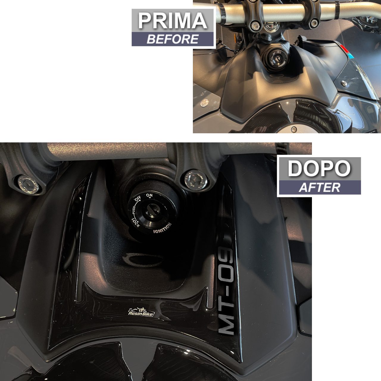 Adhesivos 3D de Moto compatibles con Yamaha Mt-09 2021-2023 Zona de la Llave - Imagen 3