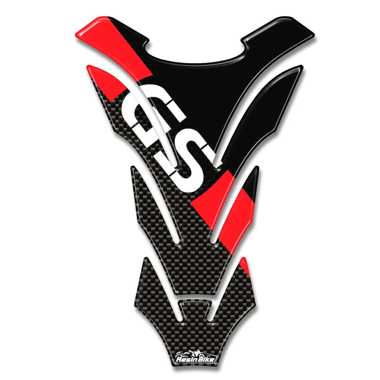 Motorcycle Stickers 3D compatible with Bmw R 1200 GS Tank Pad Red