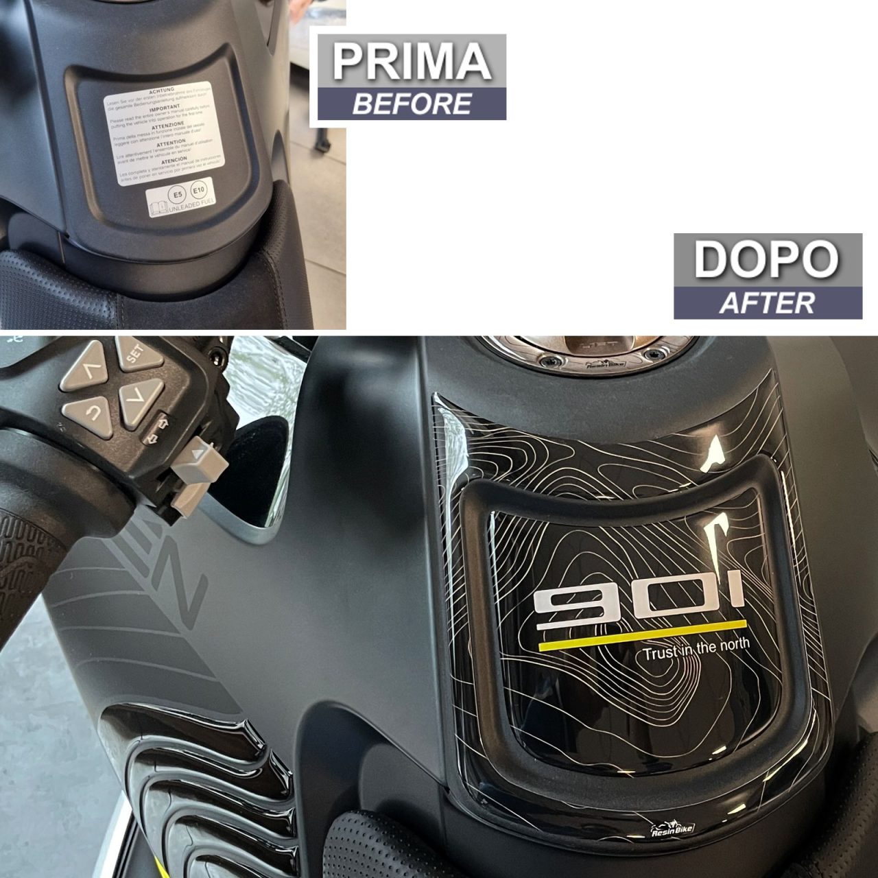 Pegatinas 3D compatibles con Husqvarna Norden 901 2022 Tanque Deposito - Imagen 3