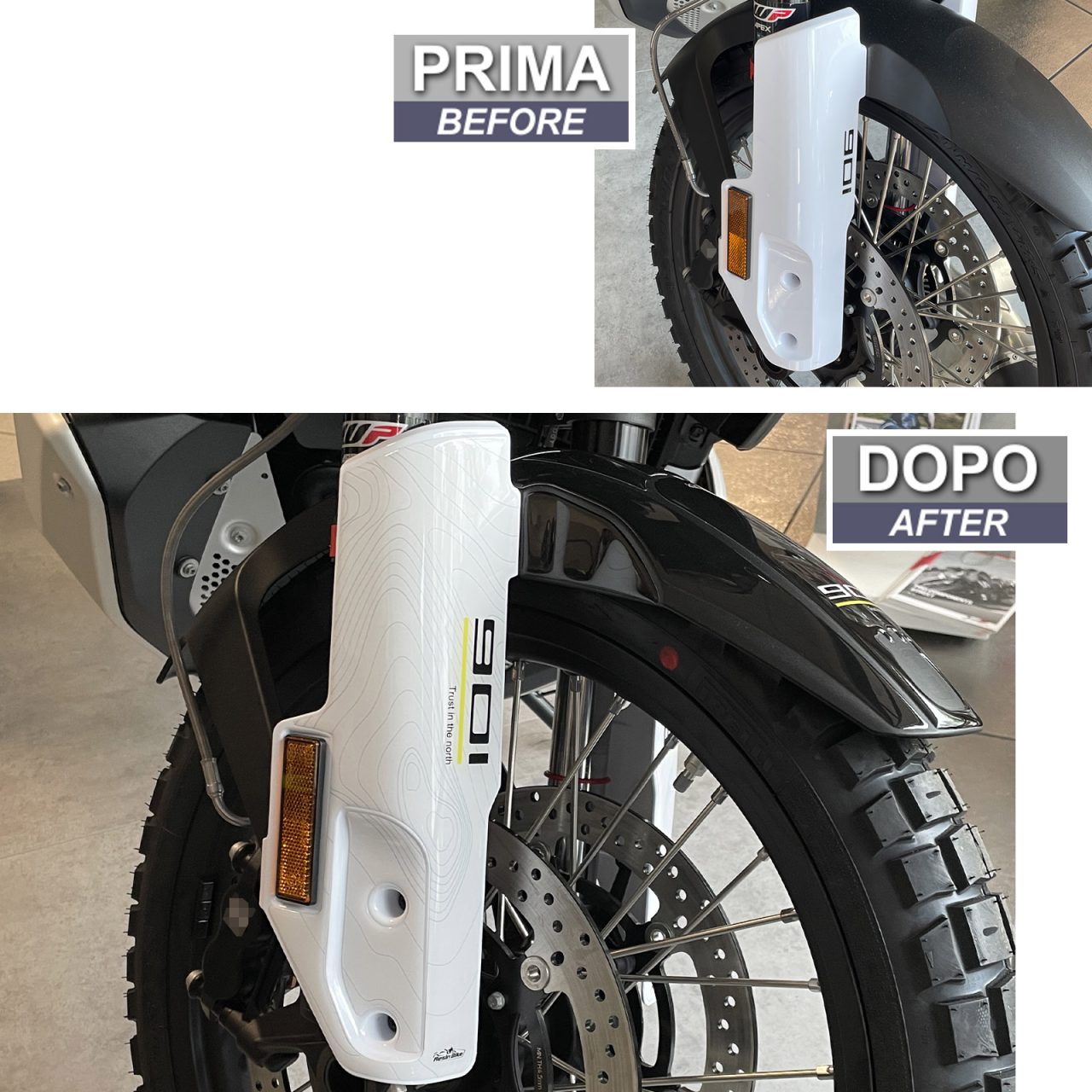 Adhesivos 3D compatibles con Husqvarna Norden 901 2022 Defensas Laterales - Imagen 3