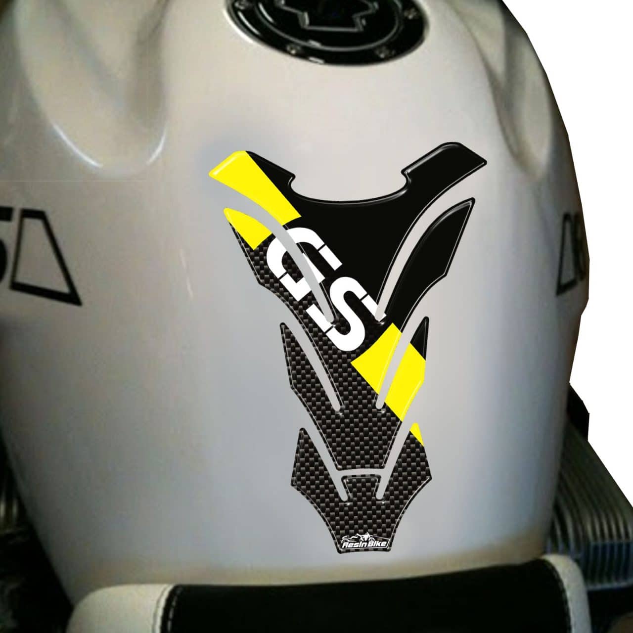 Paraserbatoio Adesivi Moto 3D compatibili con BMW R 1200 GS Giallo - immagine 2