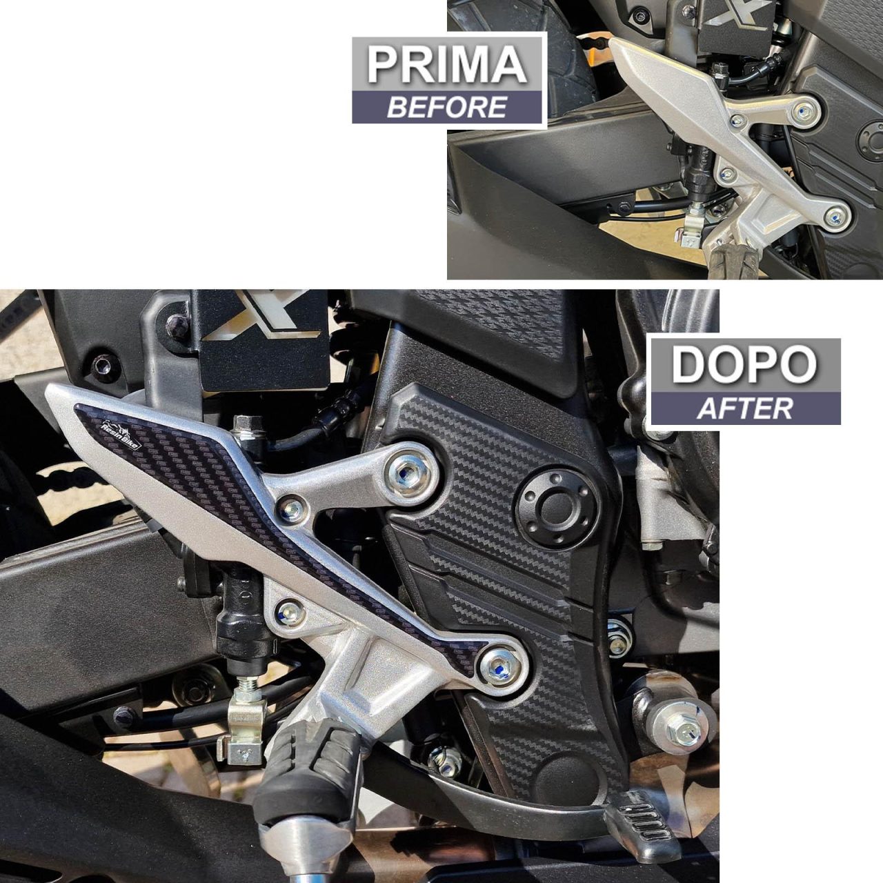 Adhesivos 3D de Moto compatibles con Honda CB500X 2022 Protector de Talón - Imagen 3