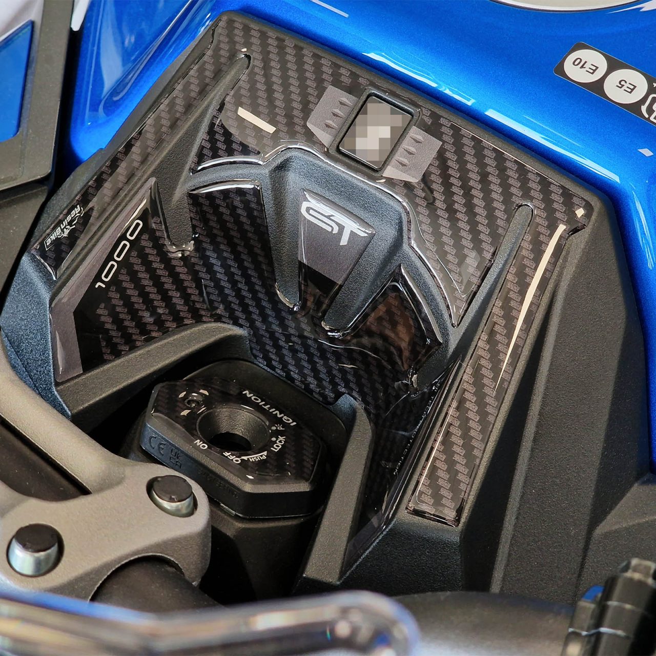 Autocollant Moto 3D compatibles avec Suzuki Gsx-s 1000 GT 2022-2024 Zone de Clé