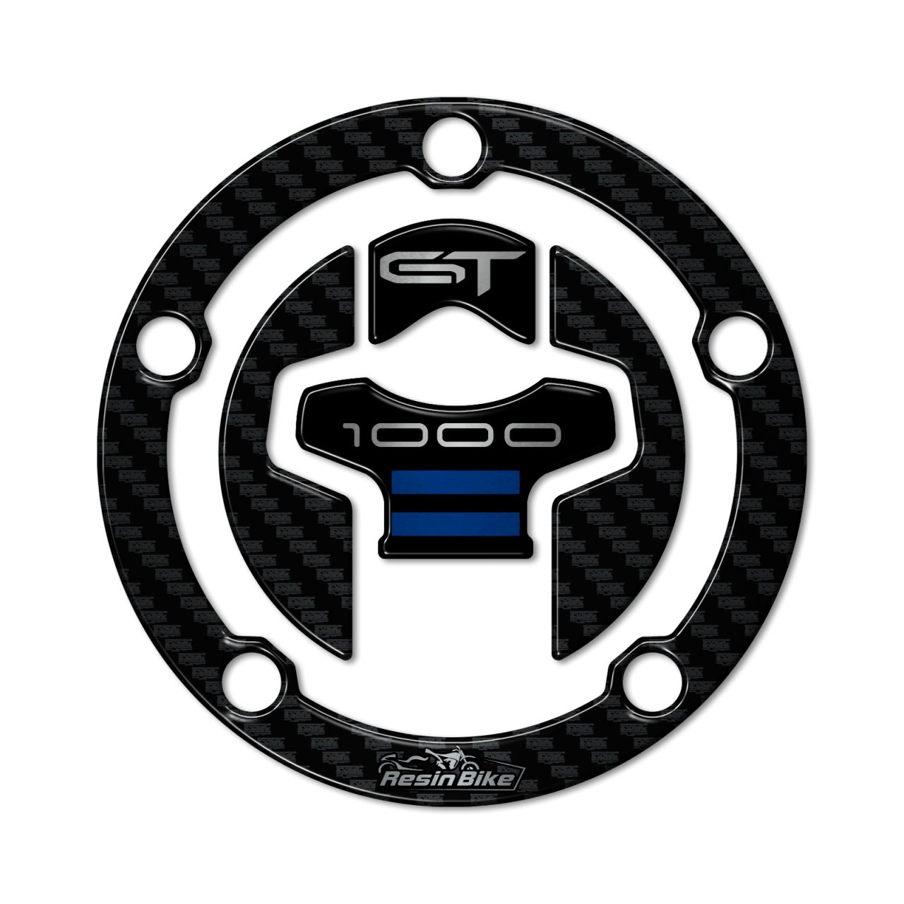 Autocollant 3D compatibles avec Suzuki Gsx-s 1000 GT 2022-2024 Capuchon Bleu – Image 2