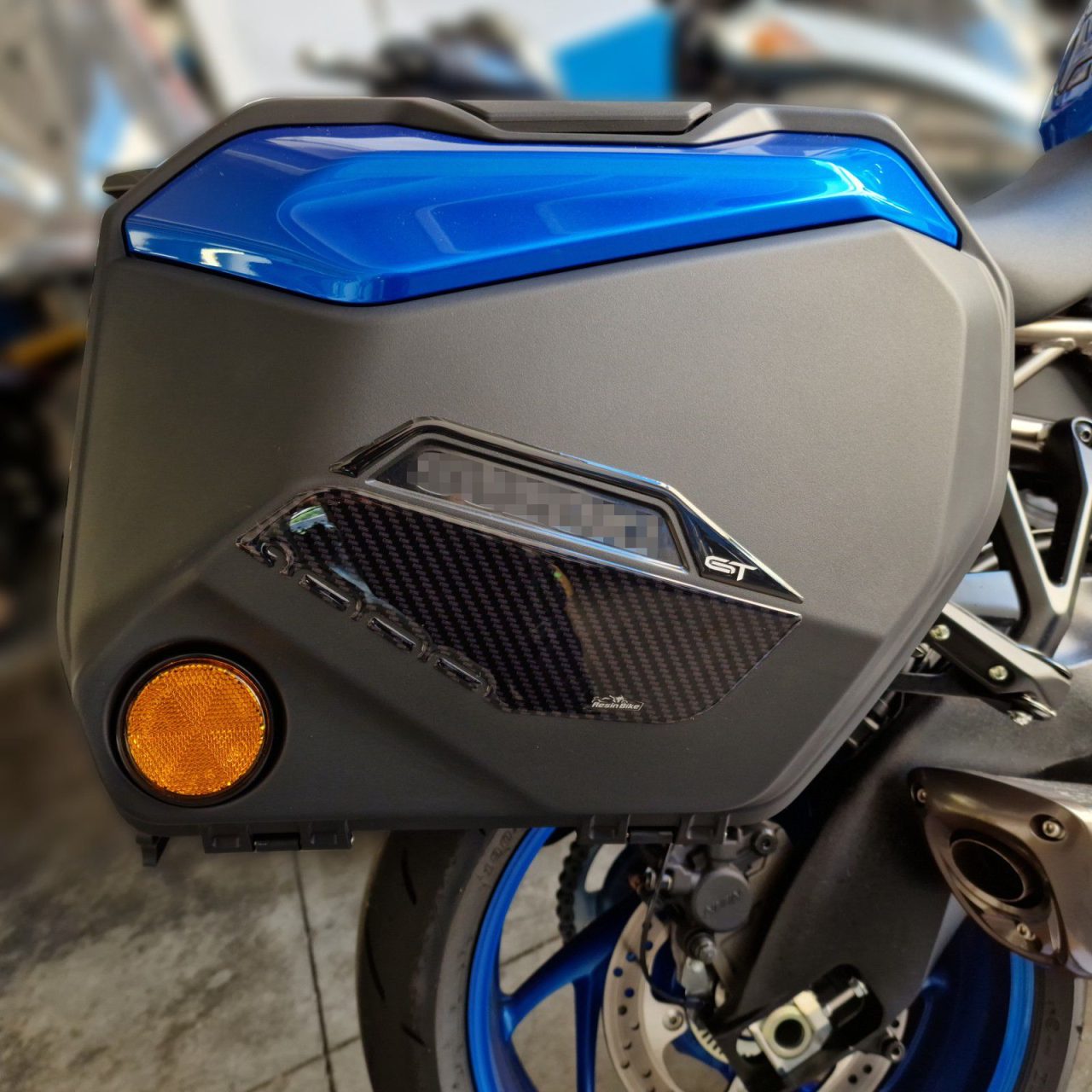 Adesivi 3D compatibili con Suzuki Gsx-s 1000 GT 2022-2024 Protezione Borse