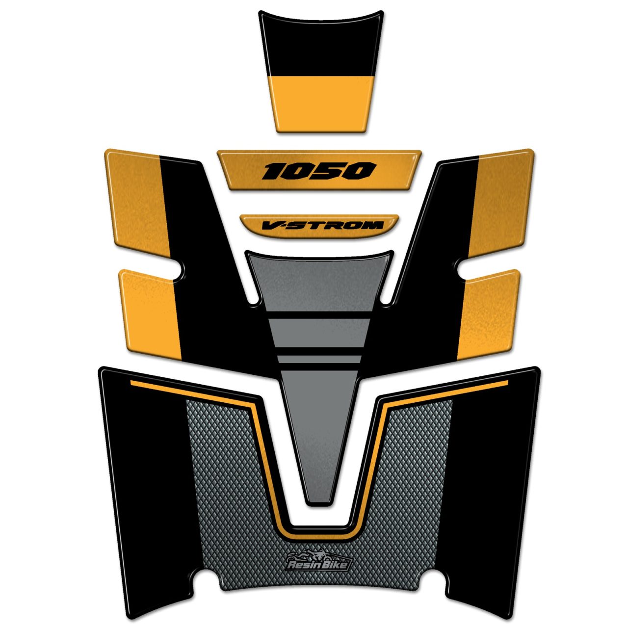 Stickers 3D compatible with Suzuki V-strom 1050 XT 2020-2023 Gold Tank Pad - Image 2