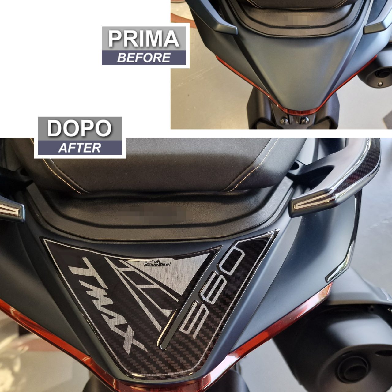 Adesivi 3D compatibili con Yamaha T-MAX 560 2022 Protezione Codino - immagine 3