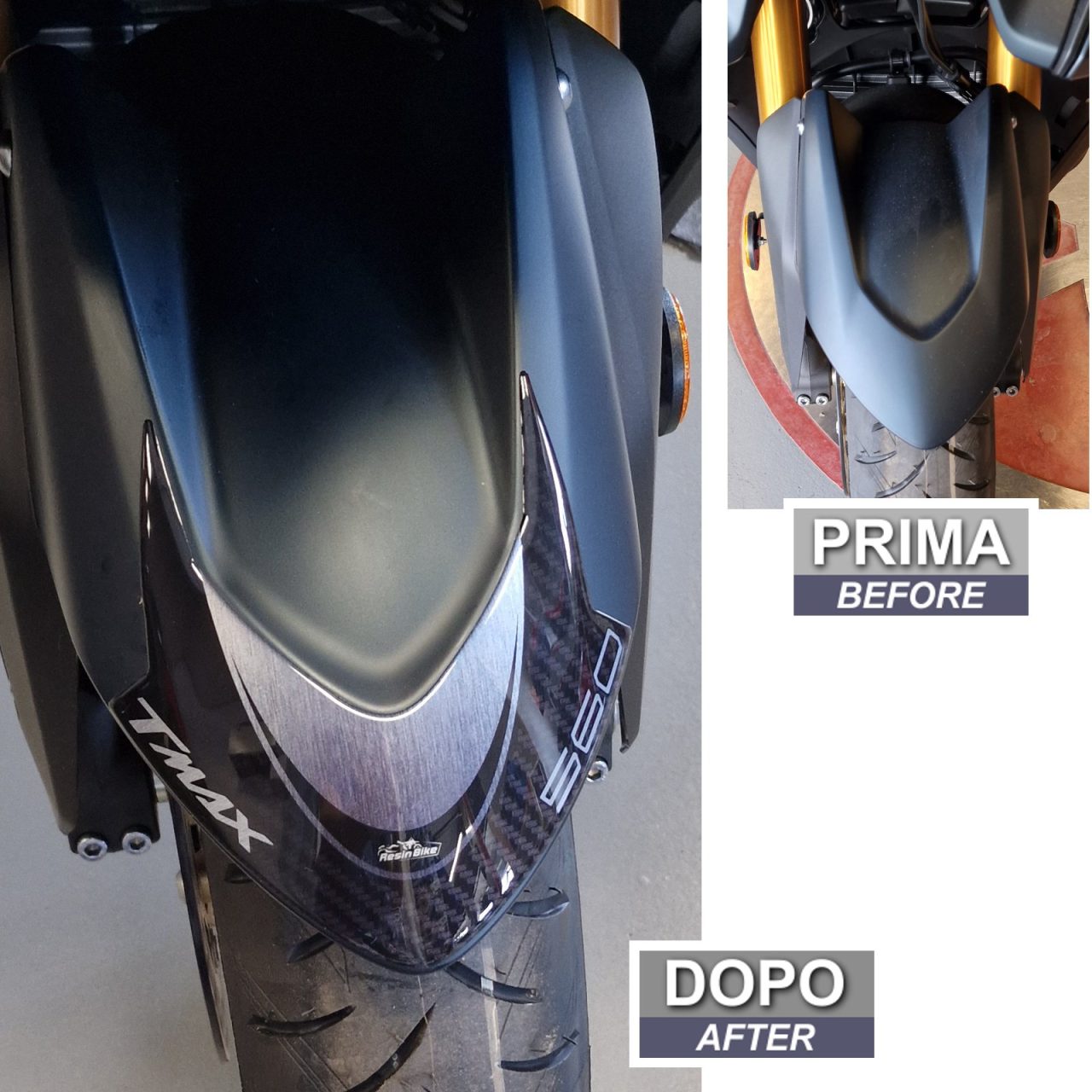 Adhesivos 3D Scooter compatibles con Yamaha T-MAX 560 2022 Guardabarros - Imagen 3