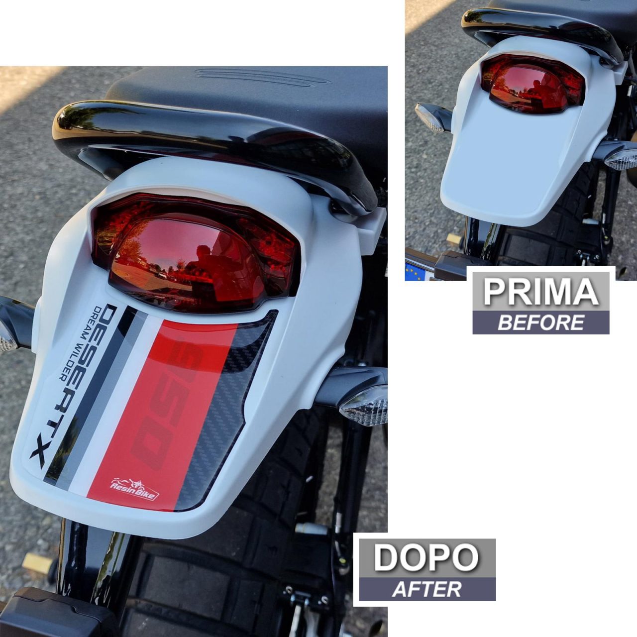 Autocollant Moto 3D compatibles avec Ducati DesertX 2022 Dosseret – Image 3