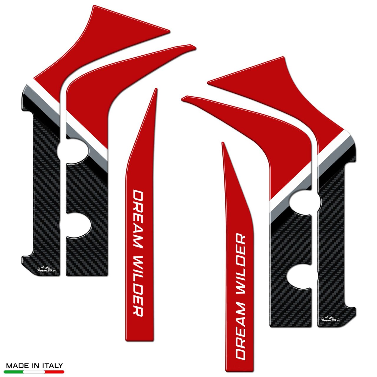 Motorcycle Stickers 3D compatible with Ducati DesertX 2022 Side Plates - Image 2