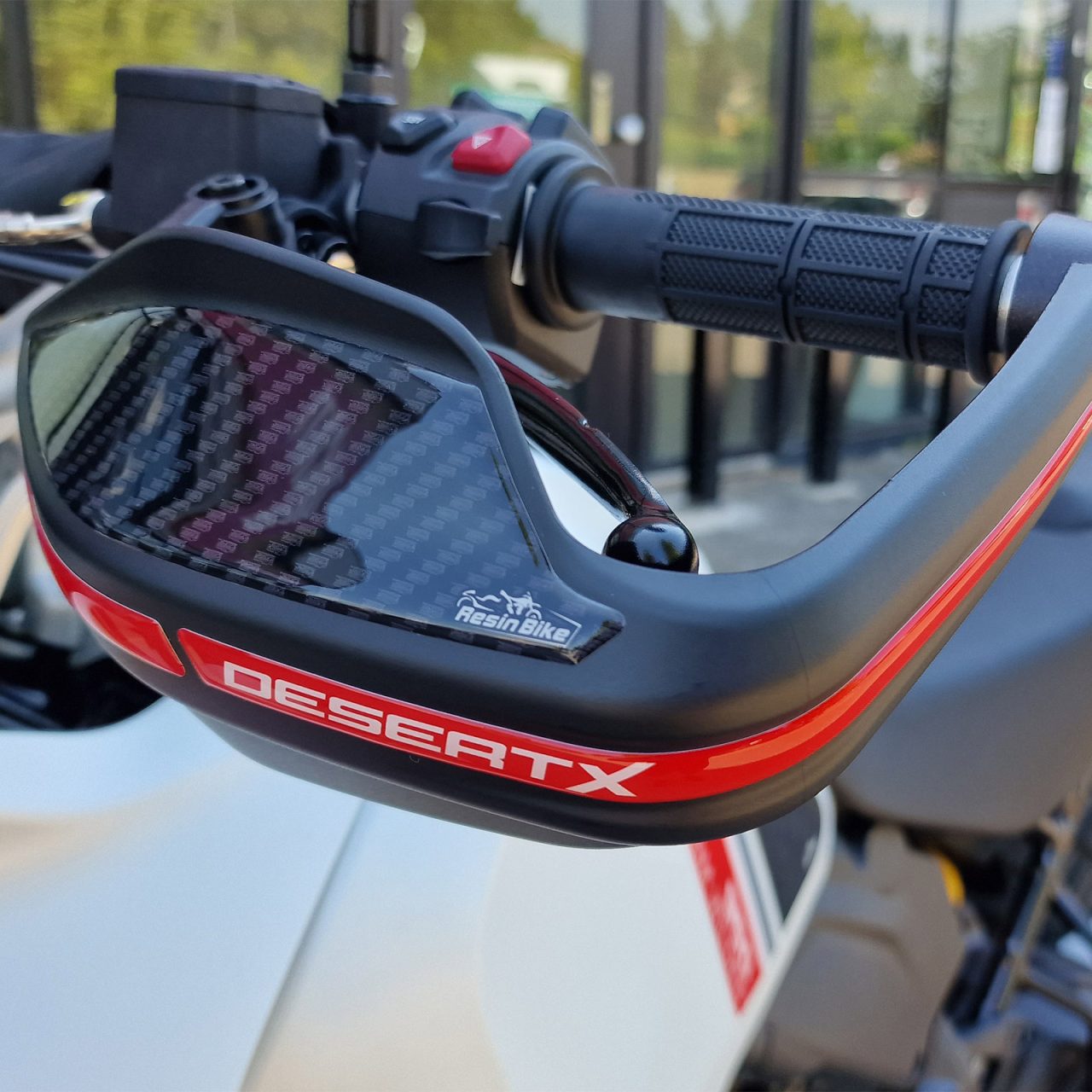 Aufkleber 3D Motorrad Kompatibel mit Ducati DesertX 2022 Handschützer – Bild 4