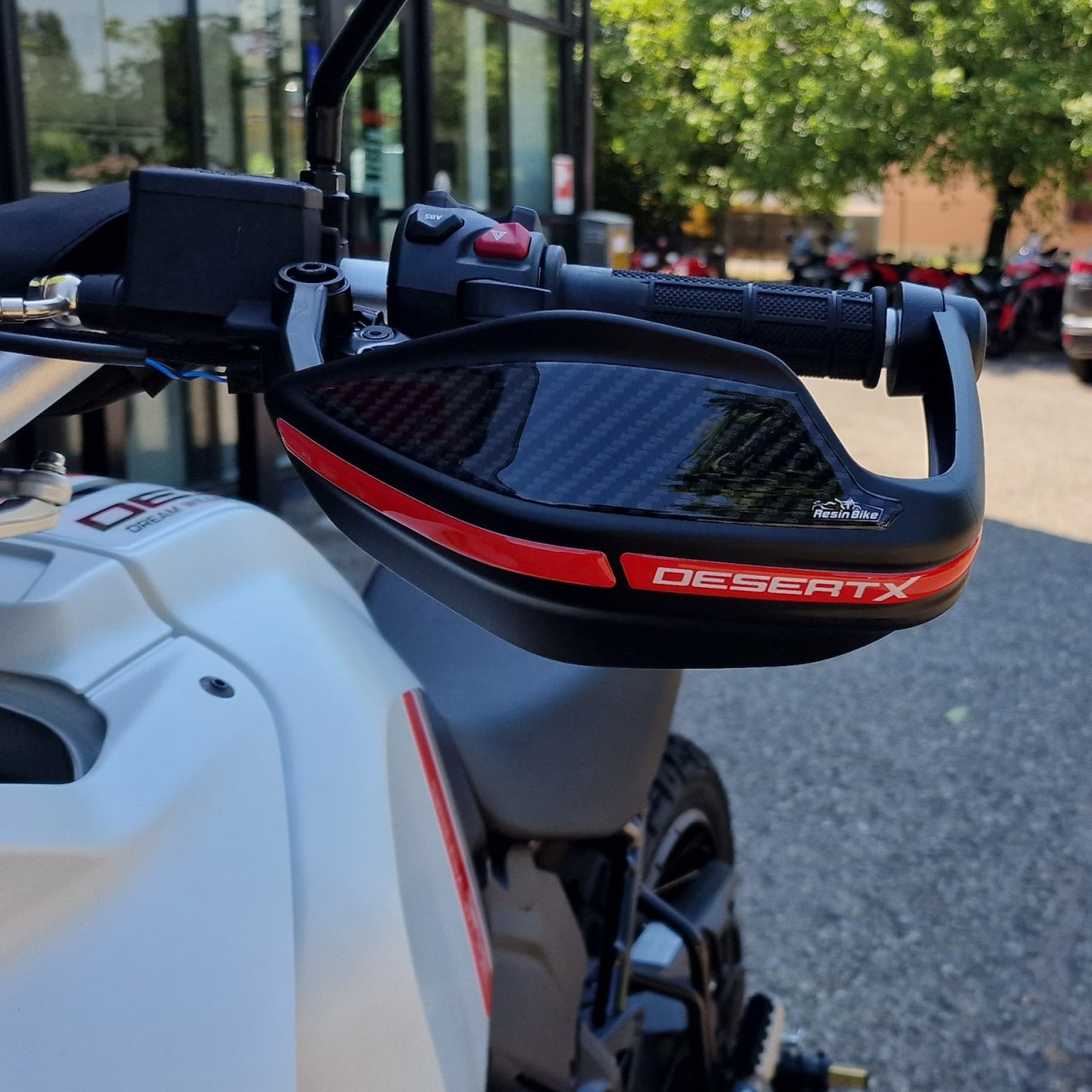 Aufkleber 3D Motorrad Kompatibel mit Ducati DesertX 2022 Handschützer – Bild 5