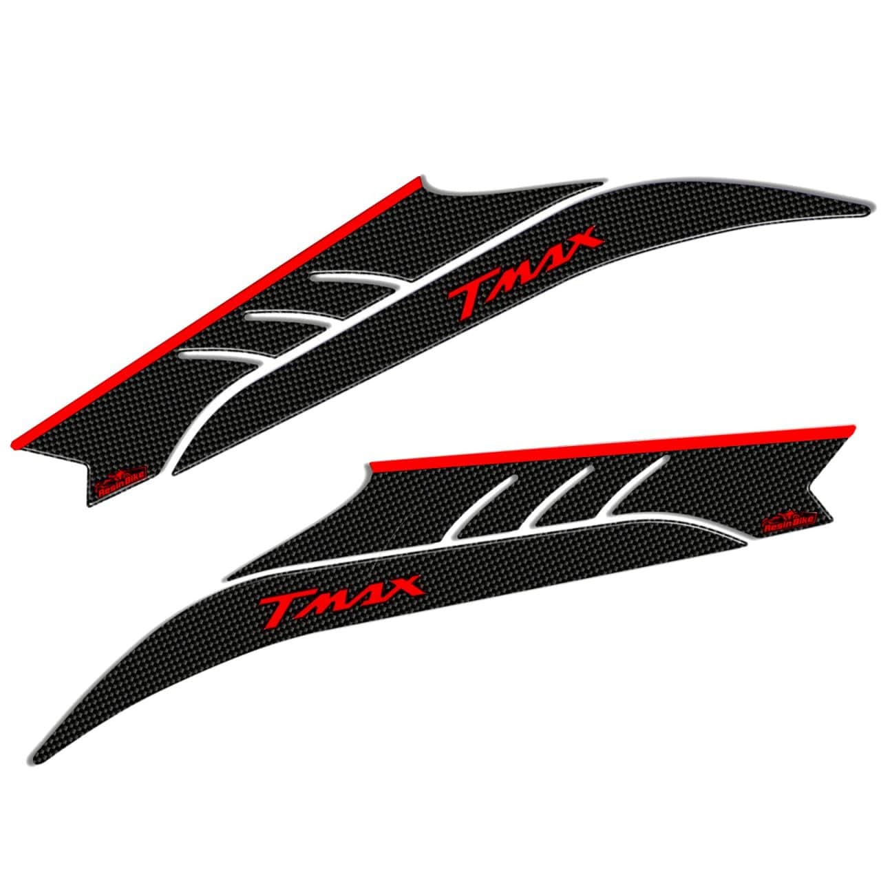 Stickers 3D compatible with Yamaha TMAX 530 2012-2016 Low Tank Side Red - Image 2