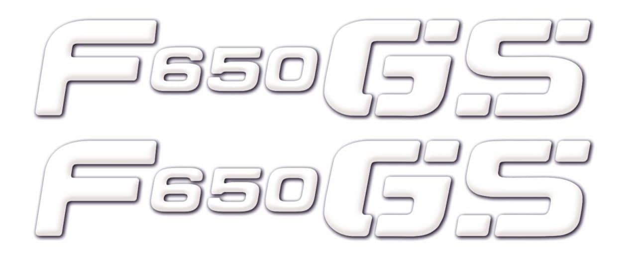 Motorcycle Stickers 3D compatible with BMW F 650 GS 2004-2007 Inscription