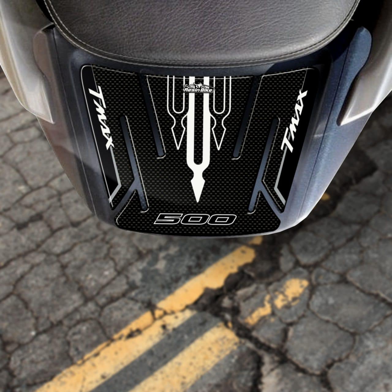 Adhesivos 3D compatibles con Yamaha TMAX 2001-2007 Protector de Colín Carbon