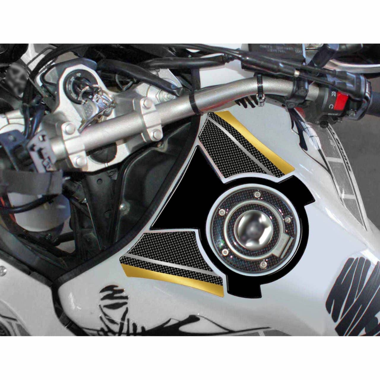 Autocollant 3D compatibles avec Yamaha Super Tenere 2010-2020 Couronne Doré – Image 2