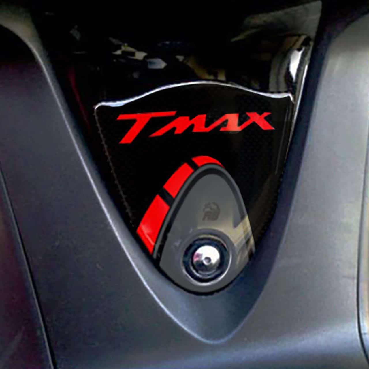 Adhesivos 3D compatibles con Yamaha TMAX 2008-2011 Plataforma Rojo