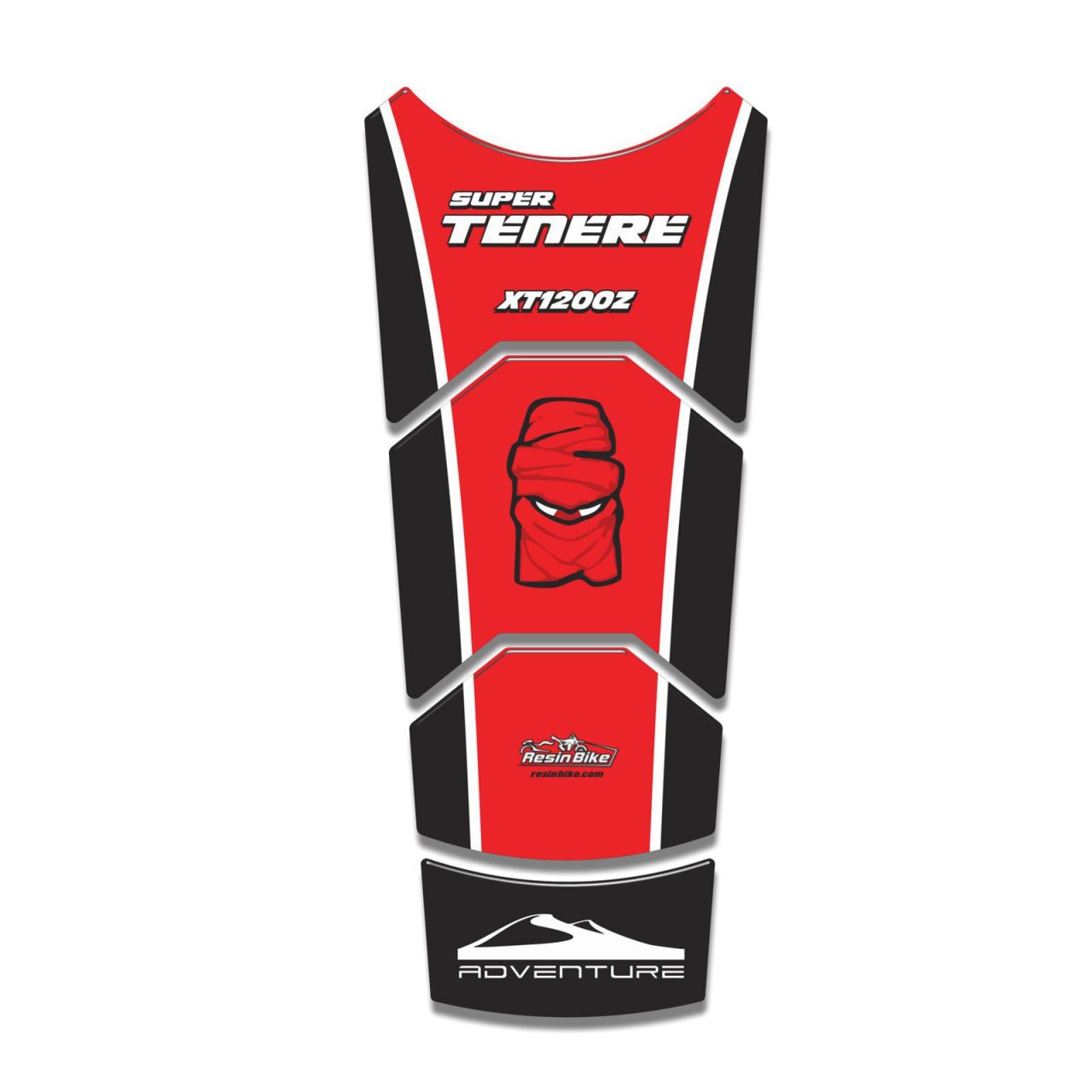 Stickers 3D compatible with Yamaha Super Tenere 2010-2020 Tank Pad Red