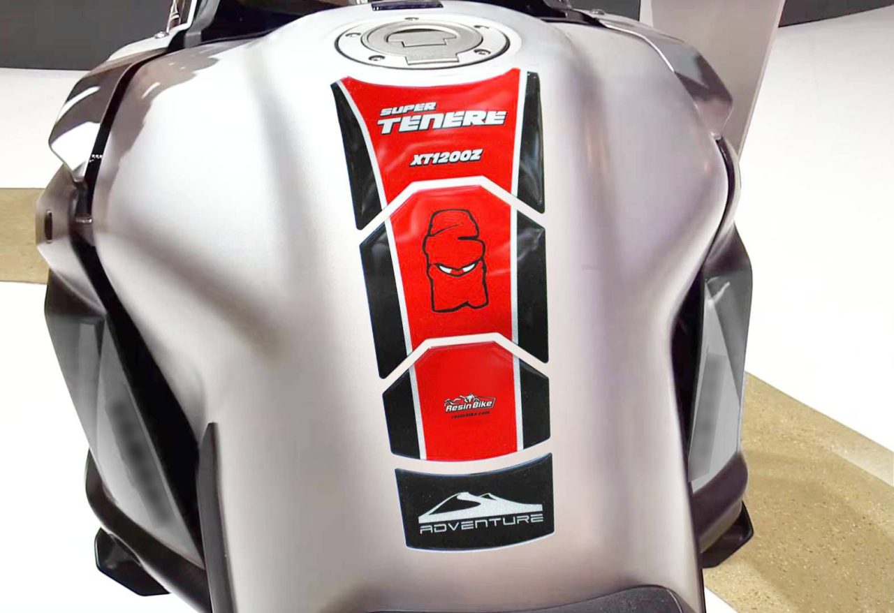 Stickers 3D compatible with Yamaha Super Tenere 2010-2020 Tank Pad Red - Image 2