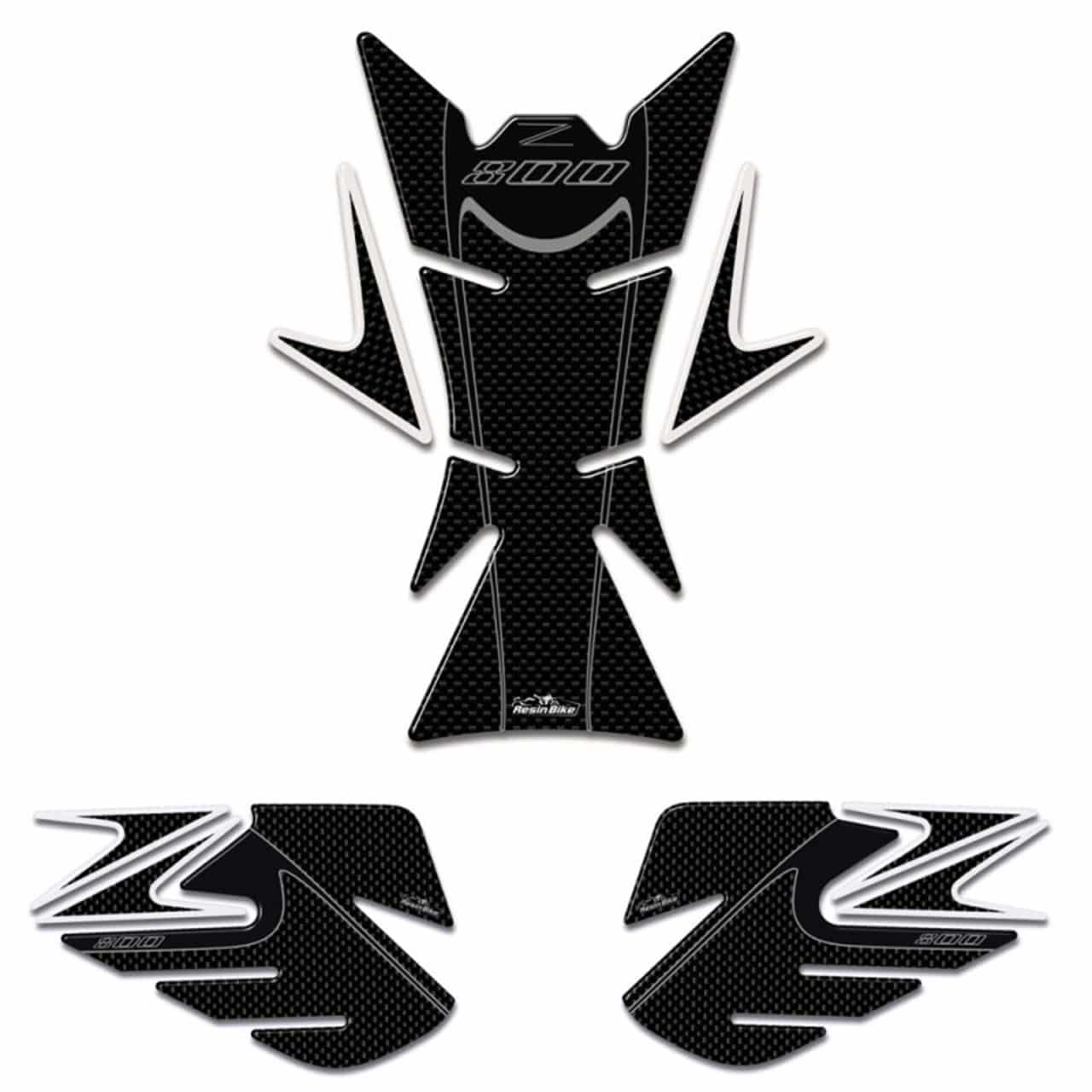 Kit Tank Basic Motorcycle Stickers 3D compatible with Kawasaki Z800