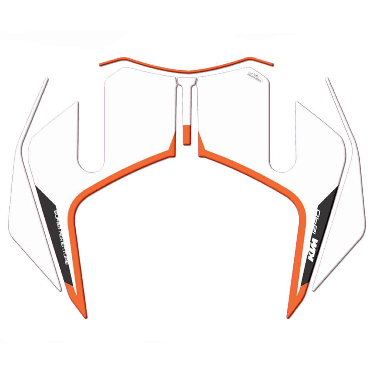 Adesivi 3D compatibili con KTM 1290 Super Adventure S-R 2017-2020 Fanale Bianco