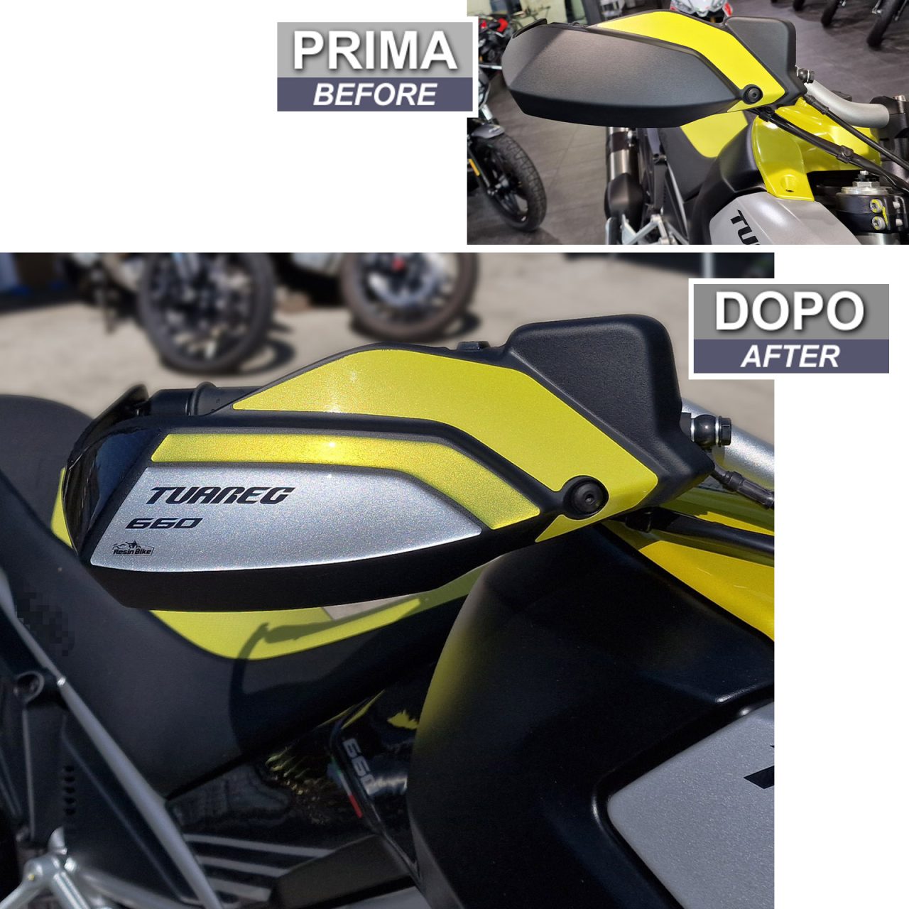 Adesivi 3D Resinati compatibili con Aprilia Tuareg 660 2022-2023 Paramani - immagine 3