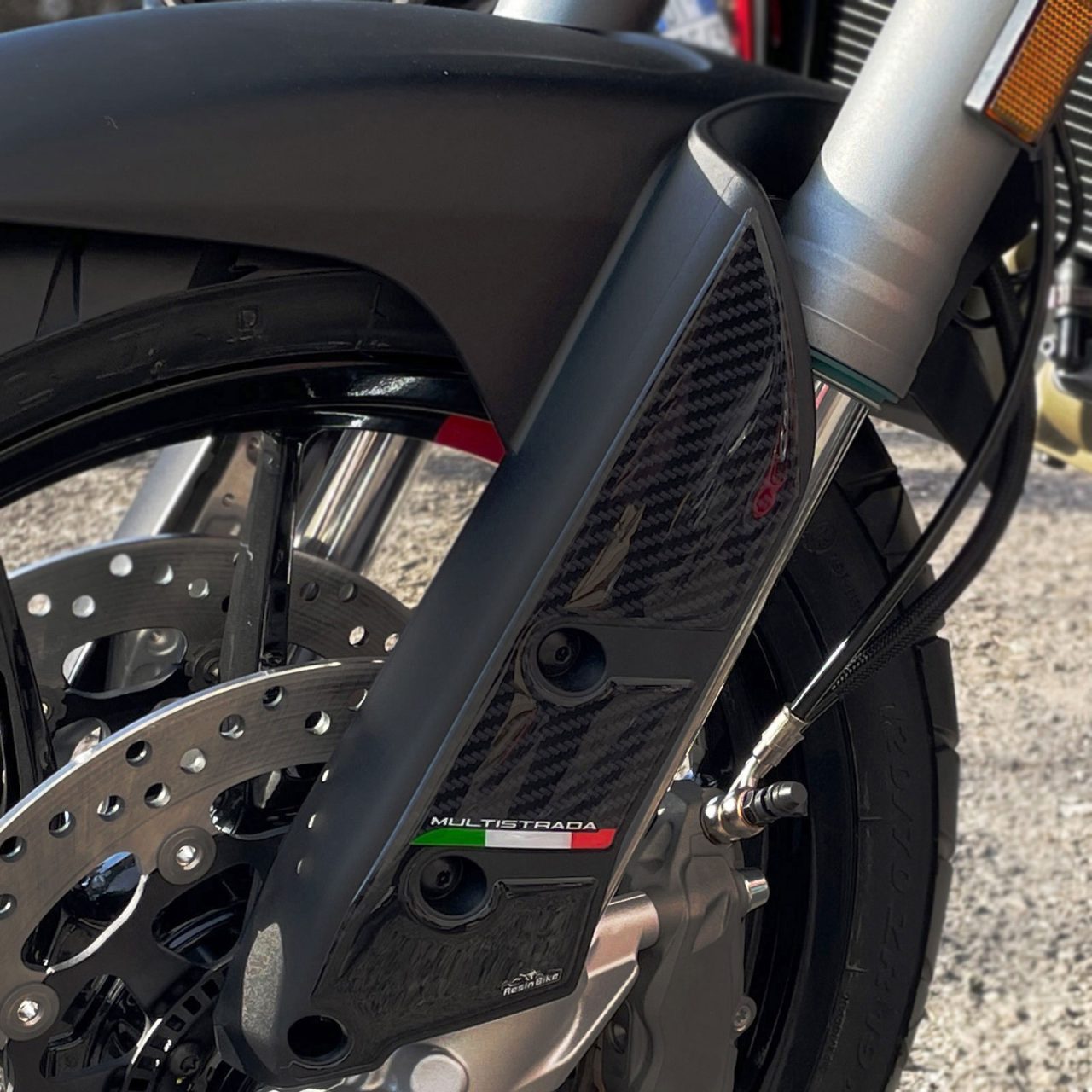 Adesivi 3D compatibili con Ducati Multistrada 950 V2-V2s 2022-2024 Parasteli