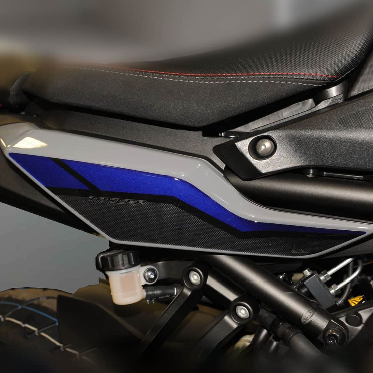 Aufkleber für Kompatibel mit Yamaha Tracer 900 2018-2020 Seitenwand Blau