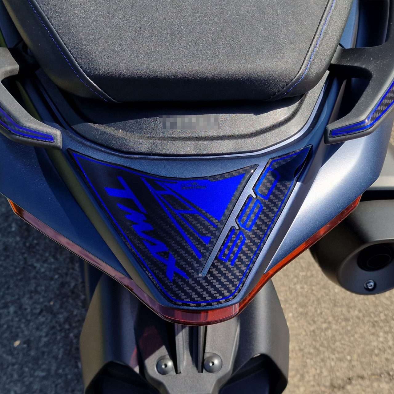 Adhesivos 3D compatibles con Yamaha T-MAX 560 2022 Protector de Colín Azul