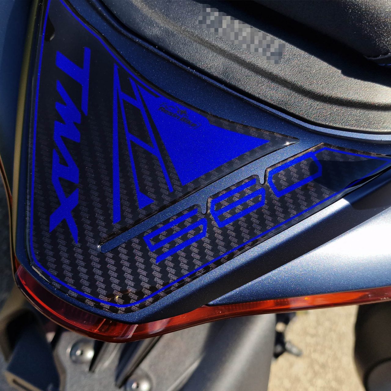 Scooter Stickers 3D compatible with Yamaha T-MAX 560 2022 Tail Section Blue - Image 4